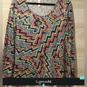 NWT LuLaRoe Lynnae Long sleeve L